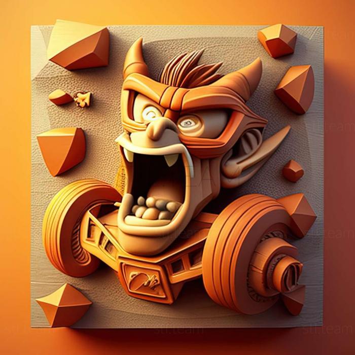 3D model Crash Team Racing game (STL)